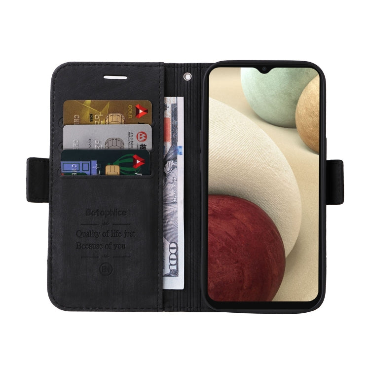 For Samsung Galaxy A12 5G / 4G BETOPNICE Dual-side Buckle Leather Phone Case