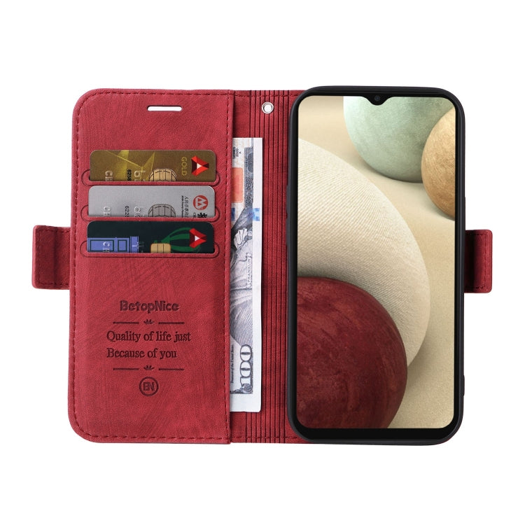 For Samsung Galaxy A12 5G / 4G BETOPNICE Dual-side Buckle Leather Phone Case
