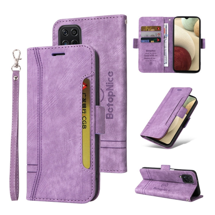 For Samsung Galaxy A12 5G / 4G BETOPNICE Dual-side Buckle Leather Phone Case