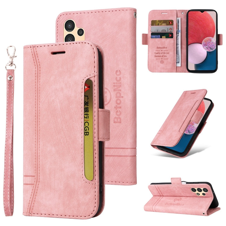 For Samsung Galaxy A13 4G BETOPNICE Dual-side Buckle Leather Phone Case