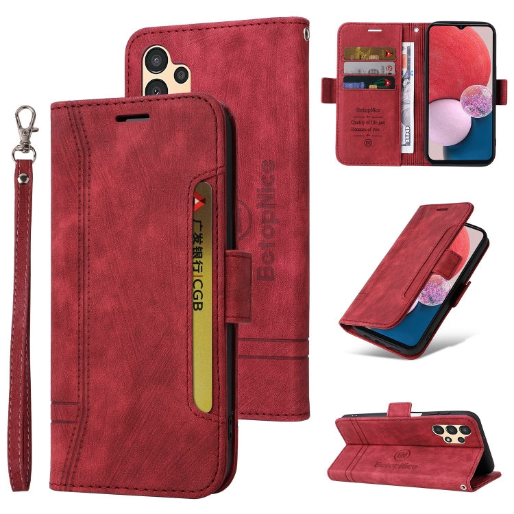 For Samsung Galaxy A13 4G BETOPNICE Dual-side Buckle Leather Phone Case
