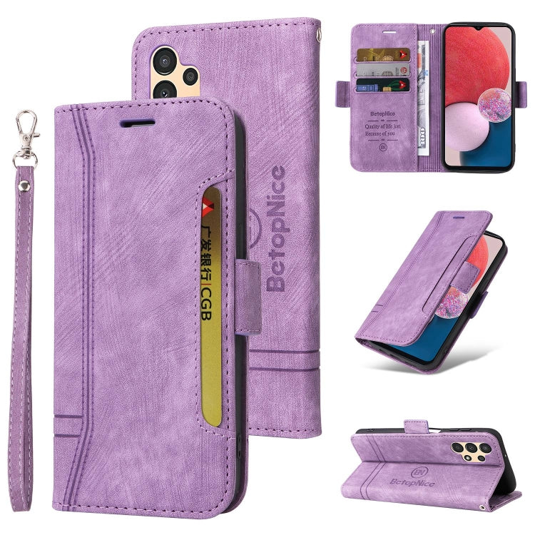 For Samsung Galaxy A13 4G BETOPNICE Dual-side Buckle Leather Phone Case
