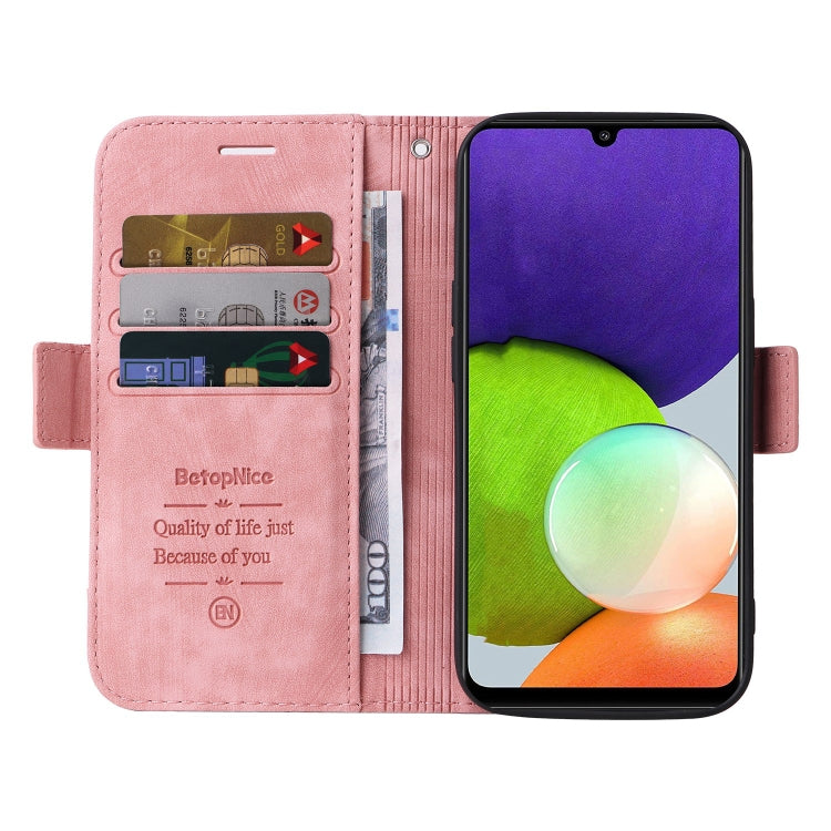 For Samsung Galaxy A22 4G EU Version BETOPNICE Dual-side Buckle Leather Phone Case