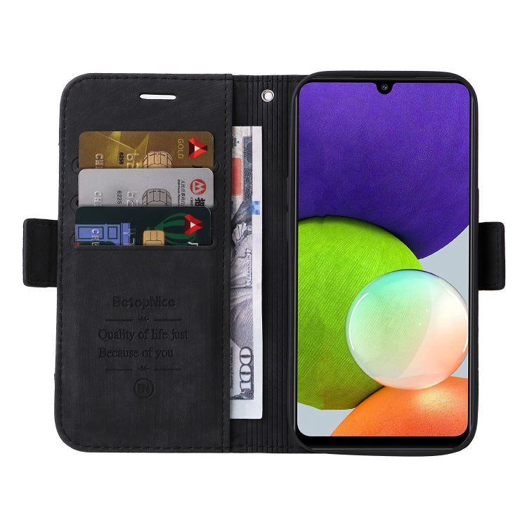 For Samsung Galaxy A22 4G EU Version BETOPNICE Dual-side Buckle Leather Phone Case