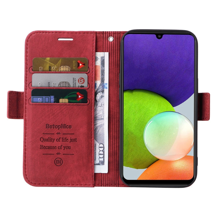 For Samsung Galaxy A22 4G EU Version BETOPNICE Dual-side Buckle Leather Phone Case
