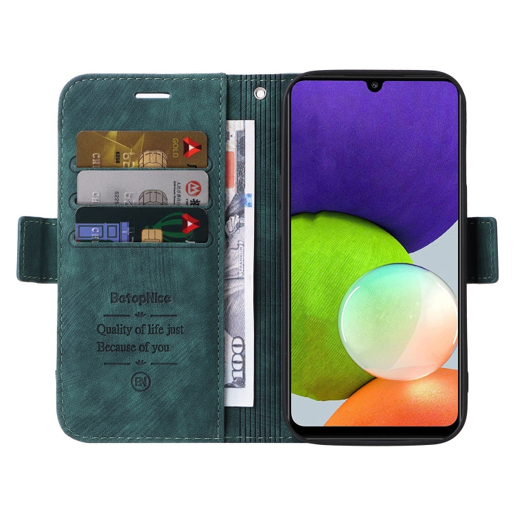For Samsung Galaxy A22 4G EU Version BETOPNICE Dual-side Buckle Leather Phone Case