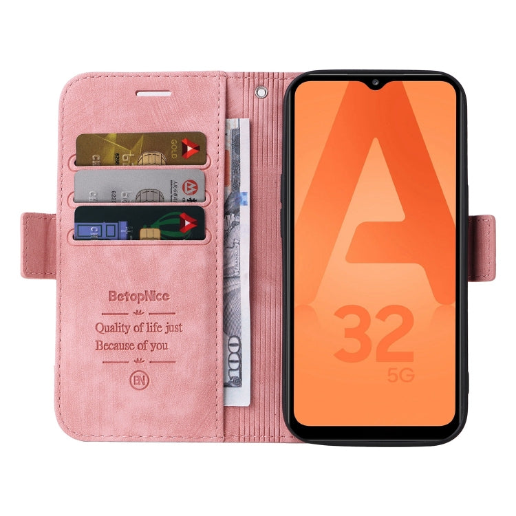 For Samsung Galaxy A32 5G BETOPNICE Dual-side Buckle Leather Phone Case