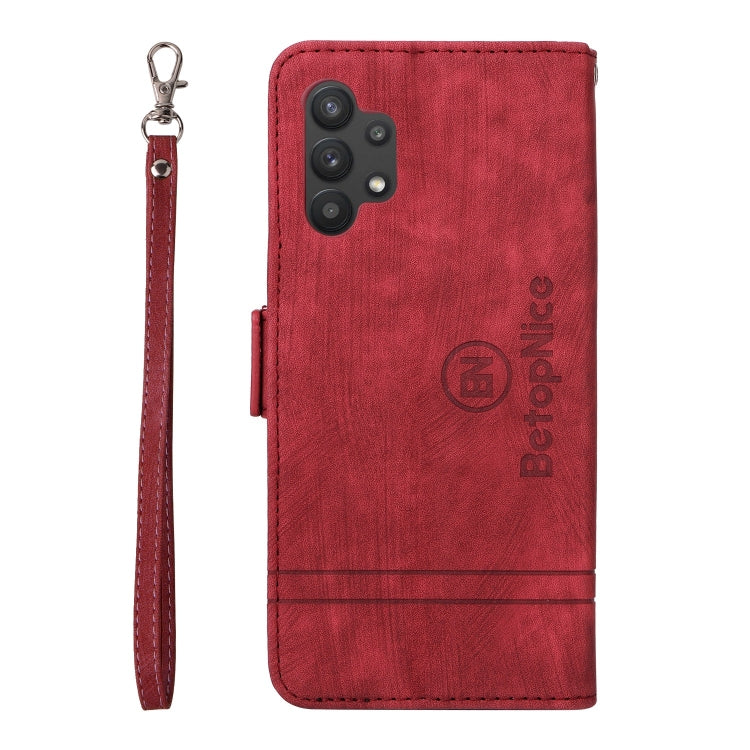 For Samsung Galaxy A32 5G BETOPNICE Dual-side Buckle Leather Phone Case