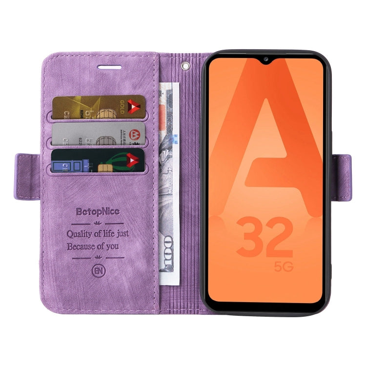 For Samsung Galaxy A32 5G BETOPNICE Dual-side Buckle Leather Phone Case