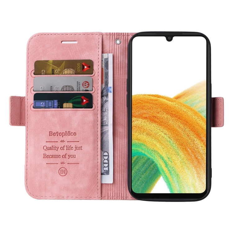 For Samsung Galaxy A33 5G BETOPNICE Dual-side Buckle Leather Phone Case