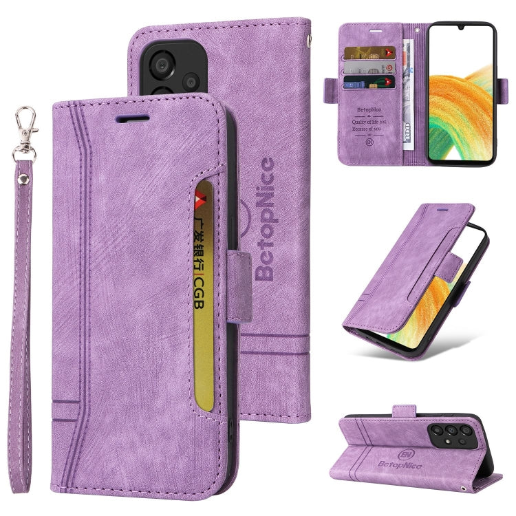 For Samsung Galaxy A33 5G BETOPNICE Dual-side Buckle Leather Phone Case