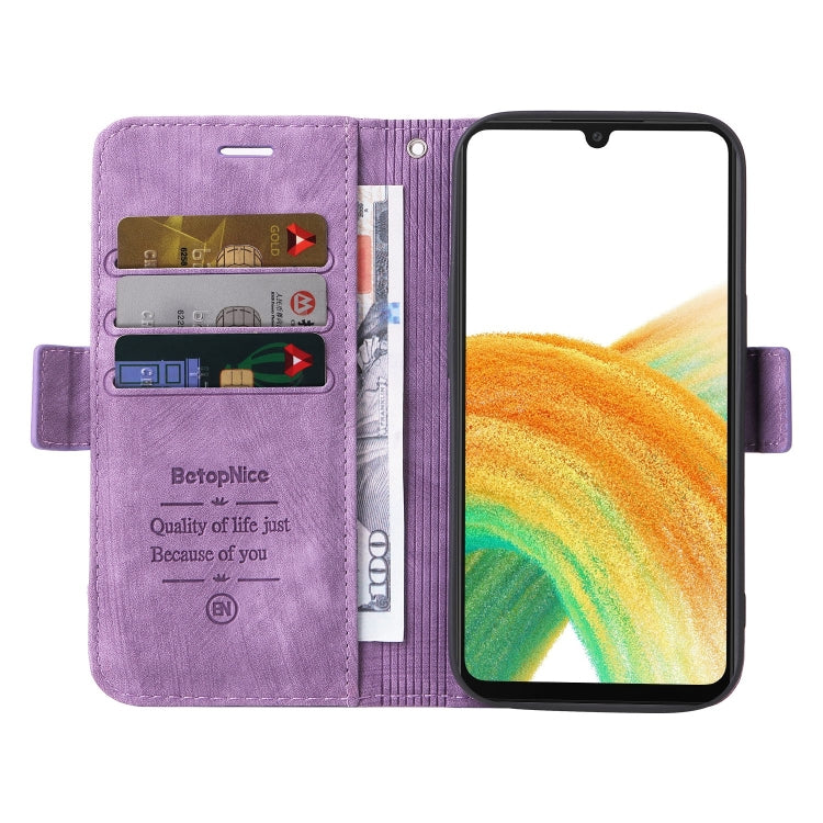 For Samsung Galaxy A33 5G BETOPNICE Dual-side Buckle Leather Phone Case