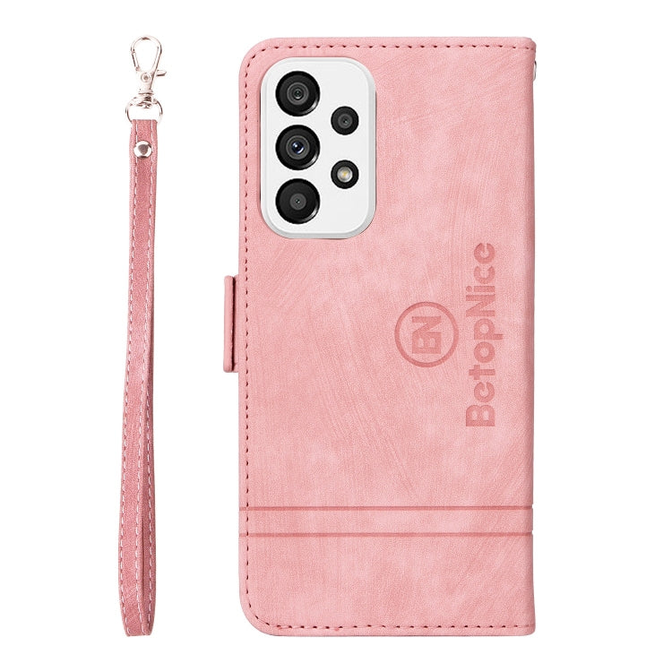 For Samsung Galaxy A73 5G BETOPNICE Dual-side Buckle Leather Phone Case