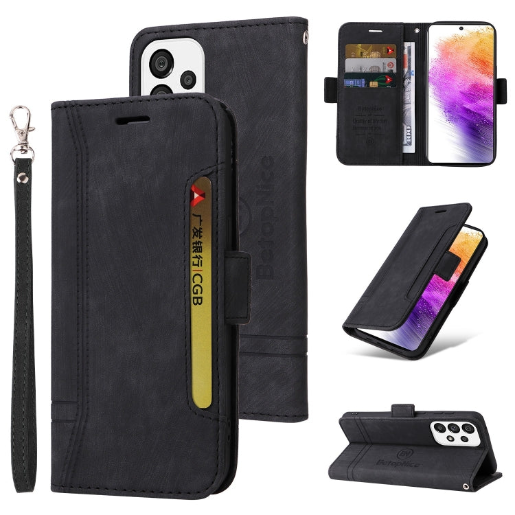 For Samsung Galaxy A73 5G BETOPNICE Dual-side Buckle Leather Phone Case