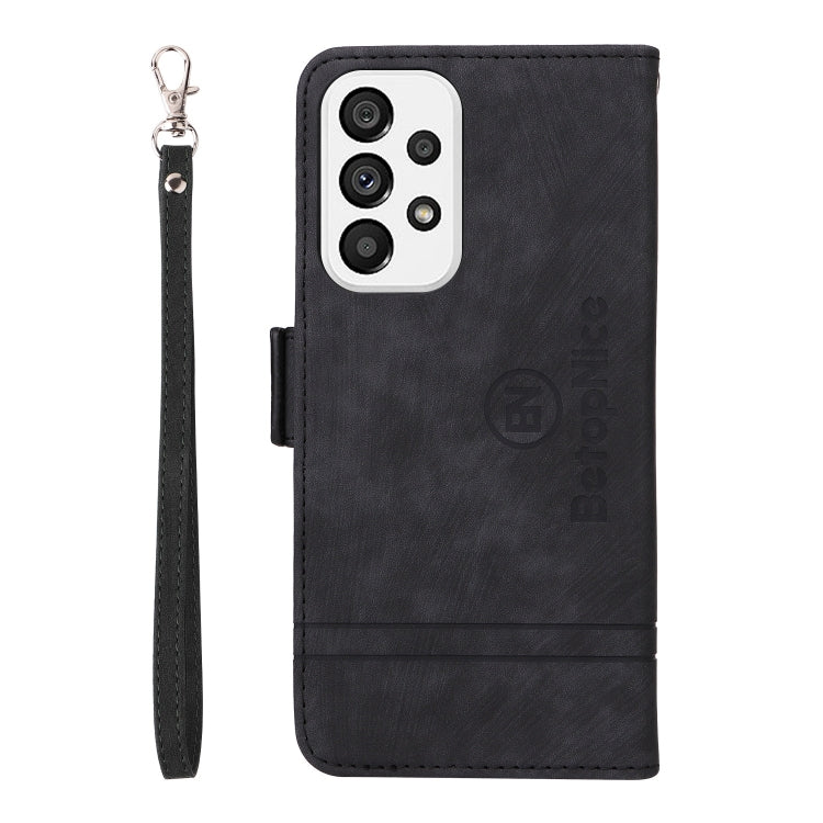 For Samsung Galaxy A73 5G BETOPNICE Dual-side Buckle Leather Phone Case