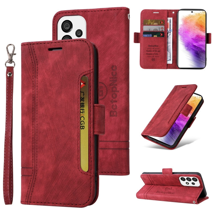 For Samsung Galaxy A73 5G BETOPNICE Dual-side Buckle Leather Phone Case