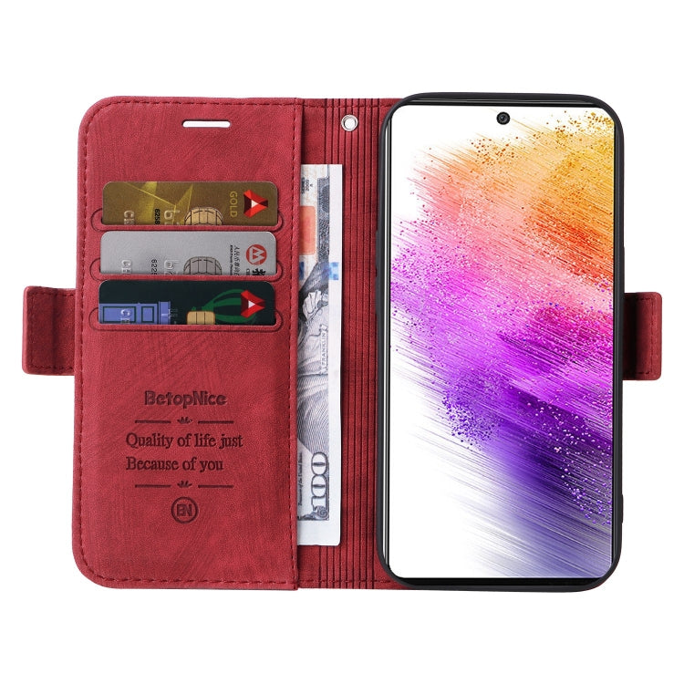 For Samsung Galaxy A73 5G BETOPNICE Dual-side Buckle Leather Phone Case