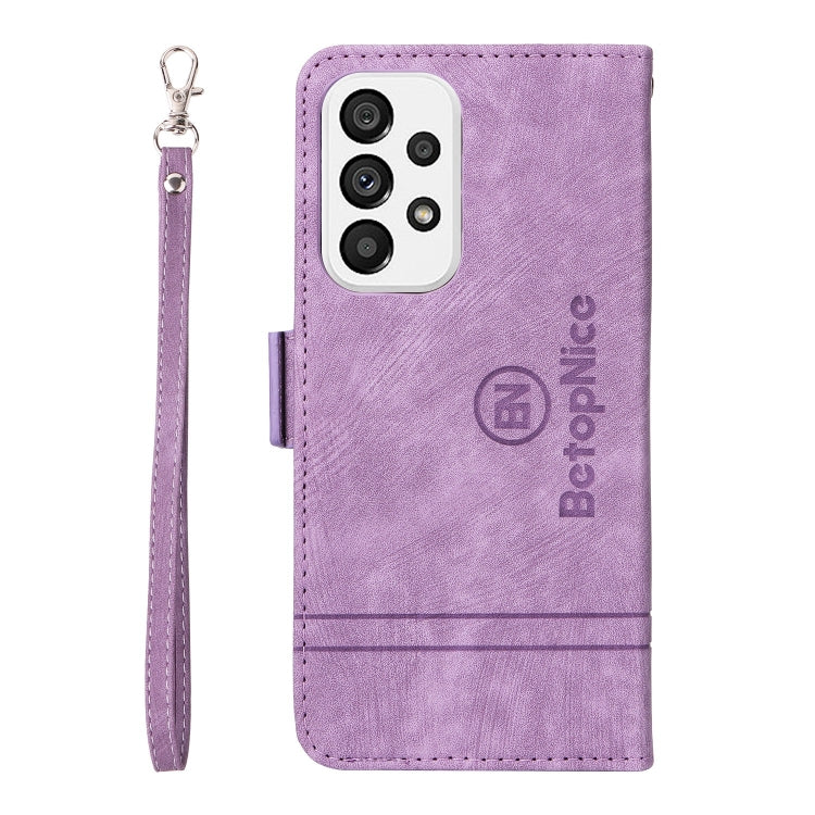 For Samsung Galaxy A73 5G BETOPNICE Dual-side Buckle Leather Phone Case