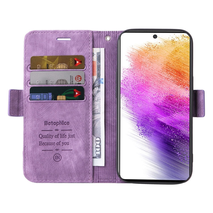 For Samsung Galaxy A73 5G BETOPNICE Dual-side Buckle Leather Phone Case