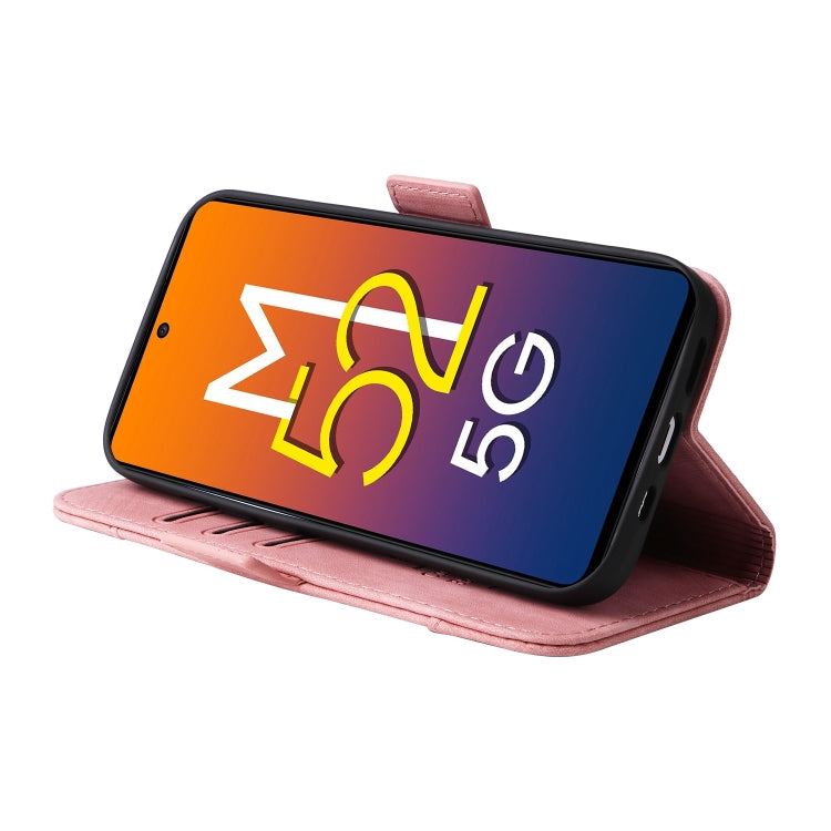 For Samsung Galaxy M52 5G BETOPNICE Dual-side Buckle Leather Phone Case