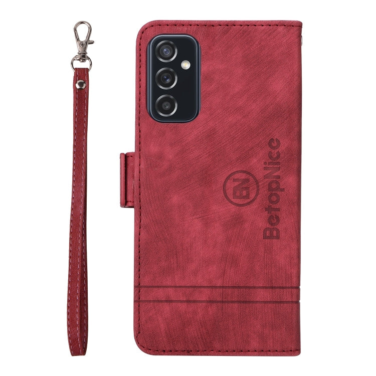 For Samsung Galaxy M52 5G BETOPNICE Dual-side Buckle Leather Phone Case