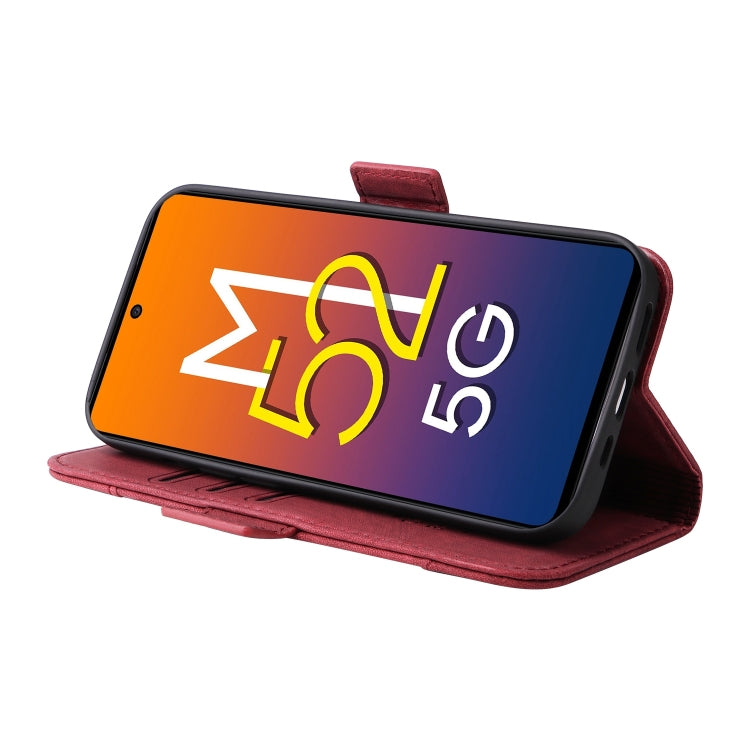 For Samsung Galaxy M52 5G BETOPNICE Dual-side Buckle Leather Phone Case