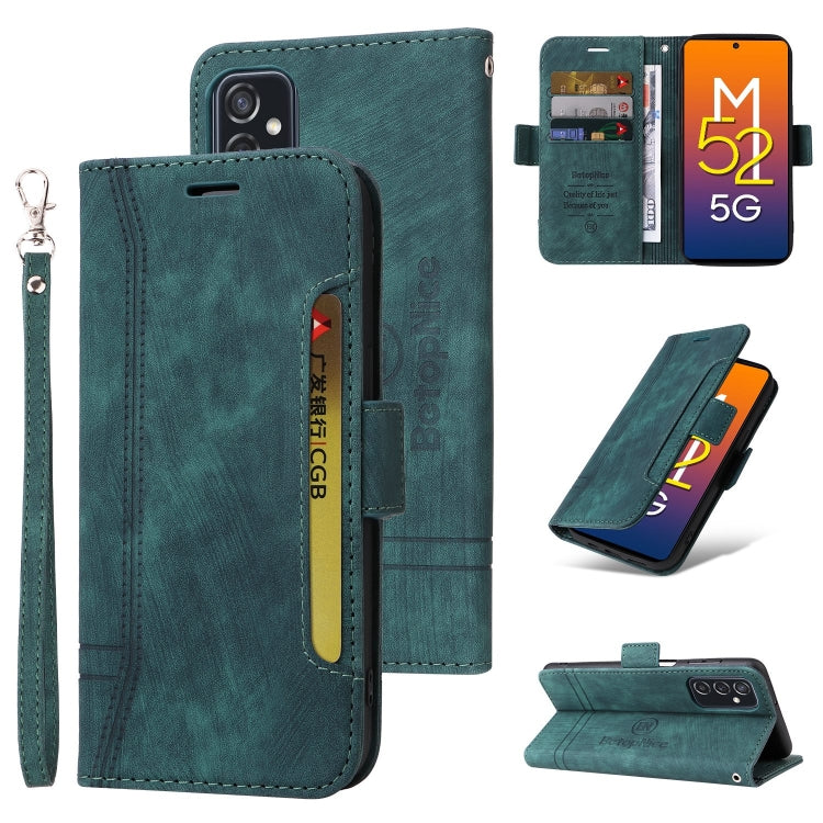 For Samsung Galaxy M52 5G BETOPNICE Dual-side Buckle Leather Phone Case