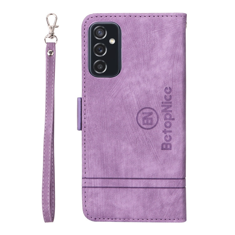 For Samsung Galaxy M52 5G BETOPNICE Dual-side Buckle Leather Phone Case