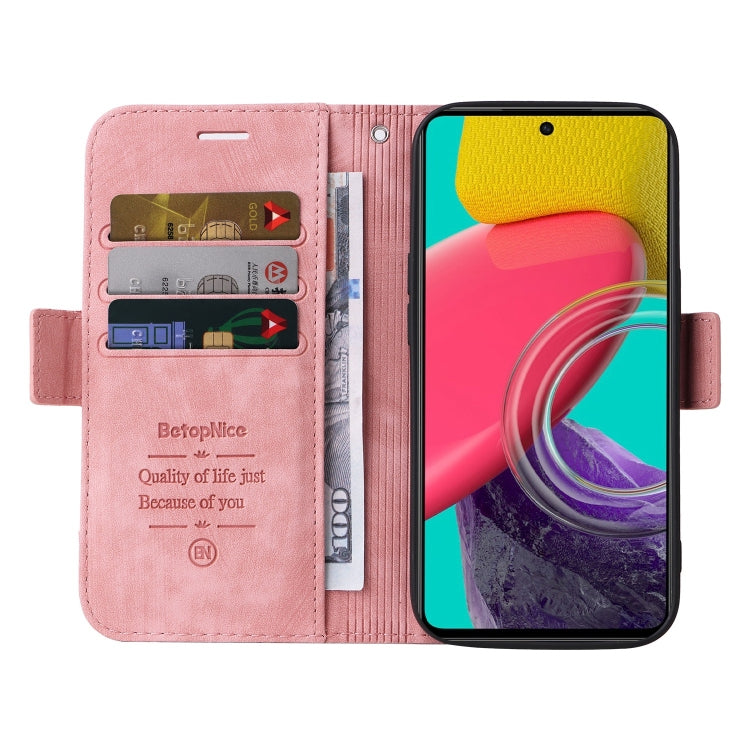 For Samsung Galaxy M53 5G BETOPNICE Dual-side Buckle Leather Phone Case