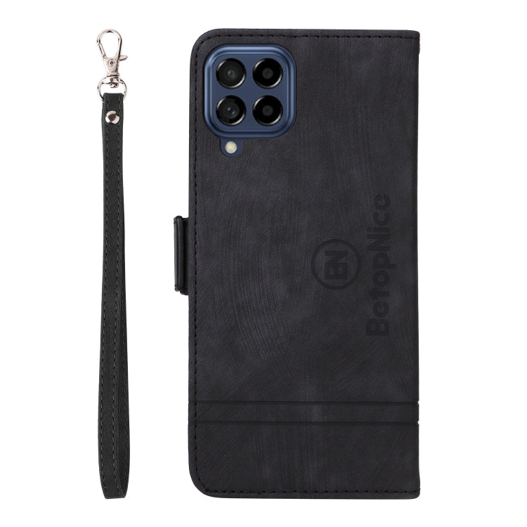 For Samsung Galaxy M53 5G BETOPNICE Dual-side Buckle Leather Phone Case