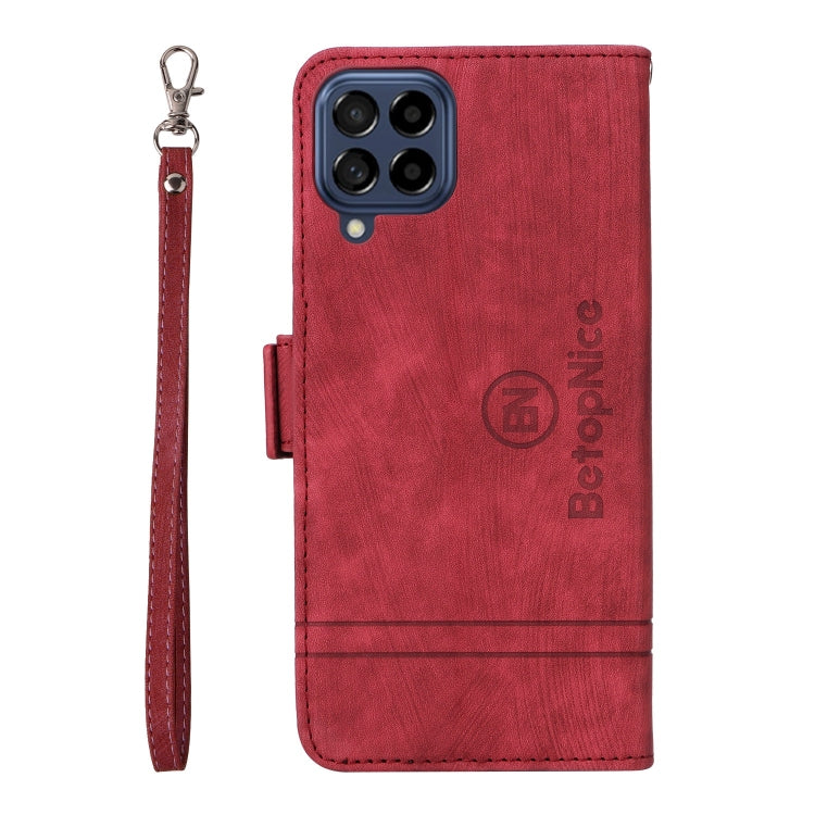 For Samsung Galaxy M53 5G BETOPNICE Dual-side Buckle Leather Phone Case