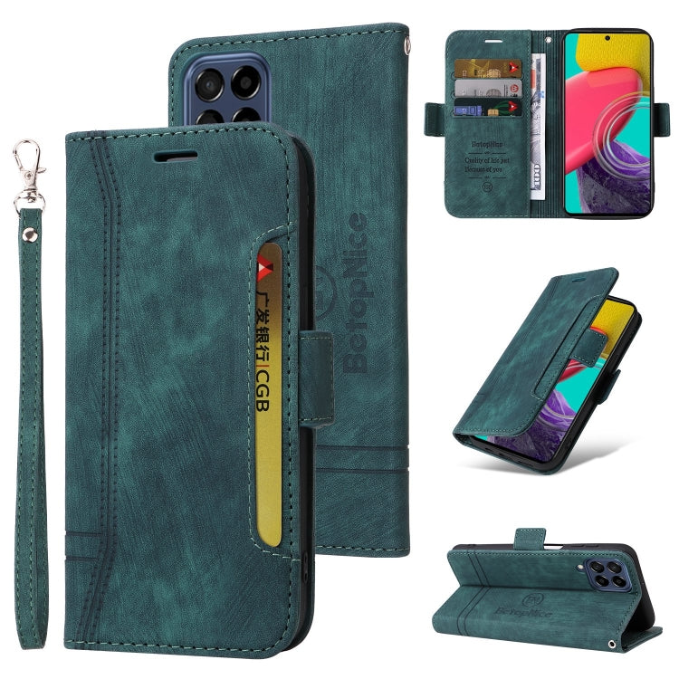 For Samsung Galaxy M53 5G BETOPNICE Dual-side Buckle Leather Phone Case