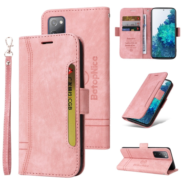 For Samsung Galaxy S20 FE BETOPNICE Dual-side Buckle Leather Phone Case