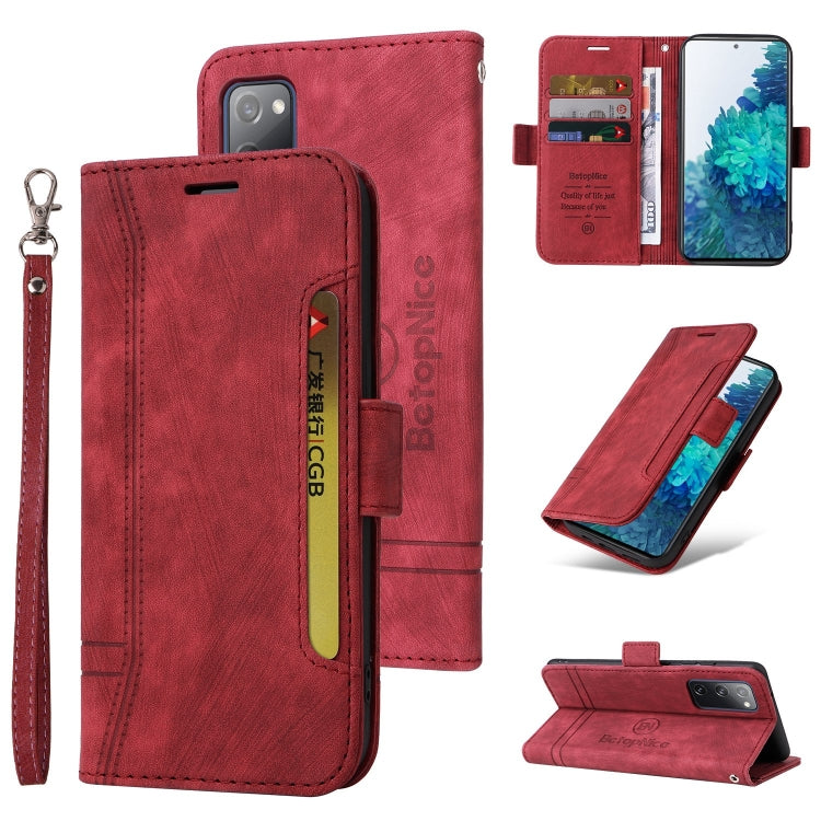 For Samsung Galaxy S20 FE BETOPNICE Dual-side Buckle Leather Phone Case