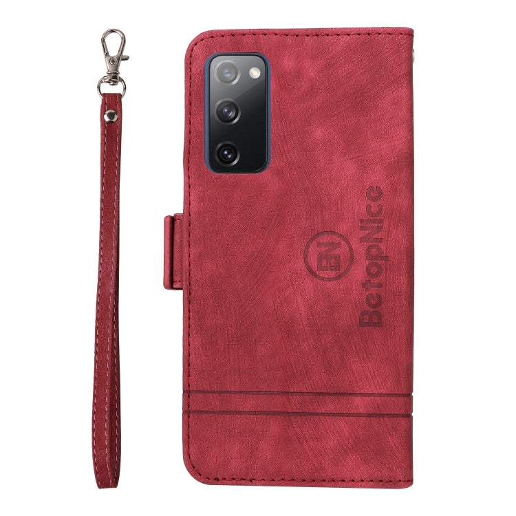 For Samsung Galaxy S20 FE BETOPNICE Dual-side Buckle Leather Phone Case