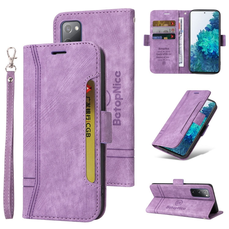 For Samsung Galaxy S20 FE BETOPNICE Dual-side Buckle Leather Phone Case