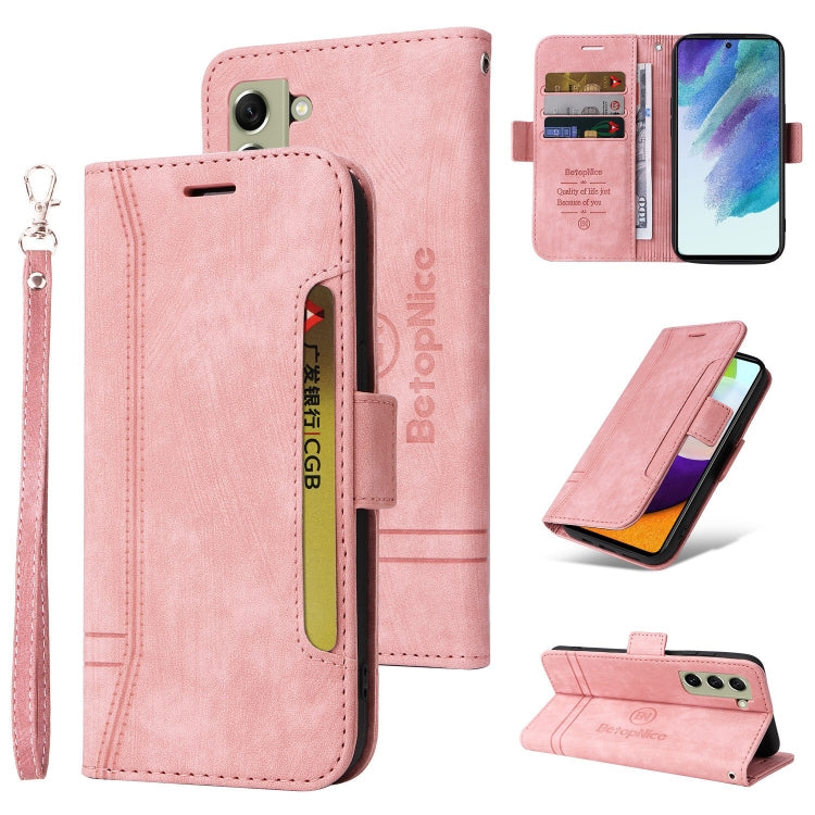 For Samsung Galaxy S21 FE 5G BETOPNICE Dual-side Buckle Leather Phone Case