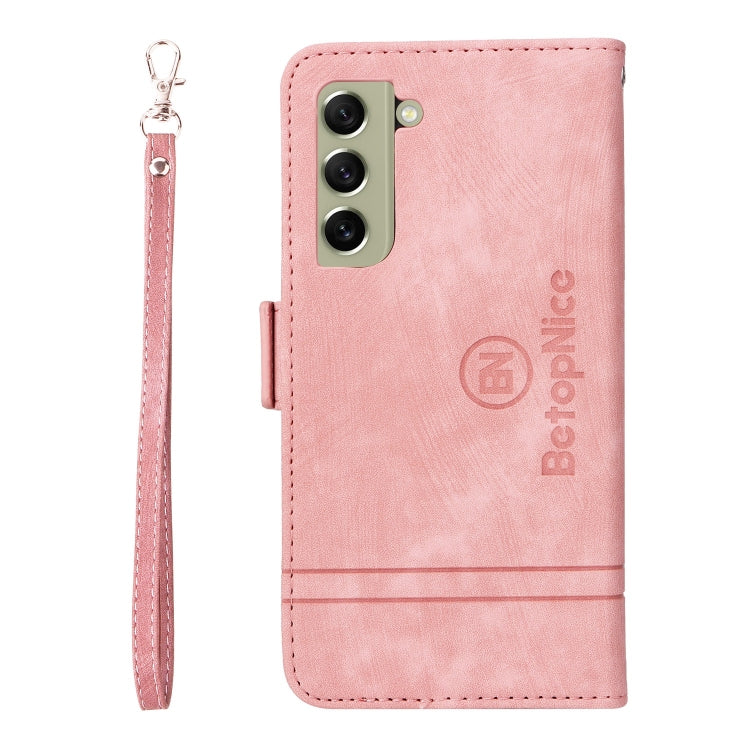 For Samsung Galaxy S21 FE 5G BETOPNICE Dual-side Buckle Leather Phone Case
