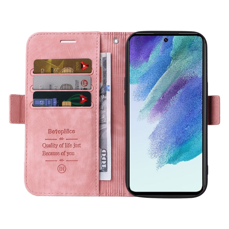 For Samsung Galaxy S21 FE 5G BETOPNICE Dual-side Buckle Leather Phone Case