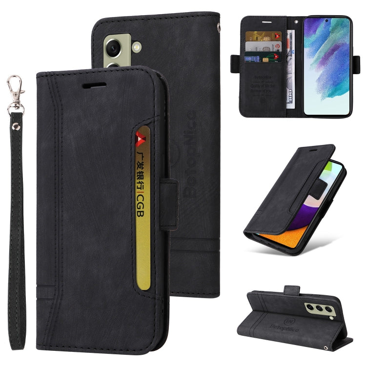 For Samsung Galaxy S21 FE 5G BETOPNICE Dual-side Buckle Leather Phone Case