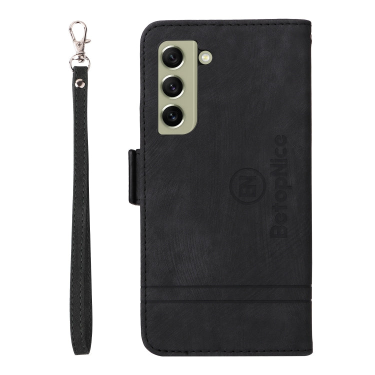 For Samsung Galaxy S21 FE 5G BETOPNICE Dual-side Buckle Leather Phone Case