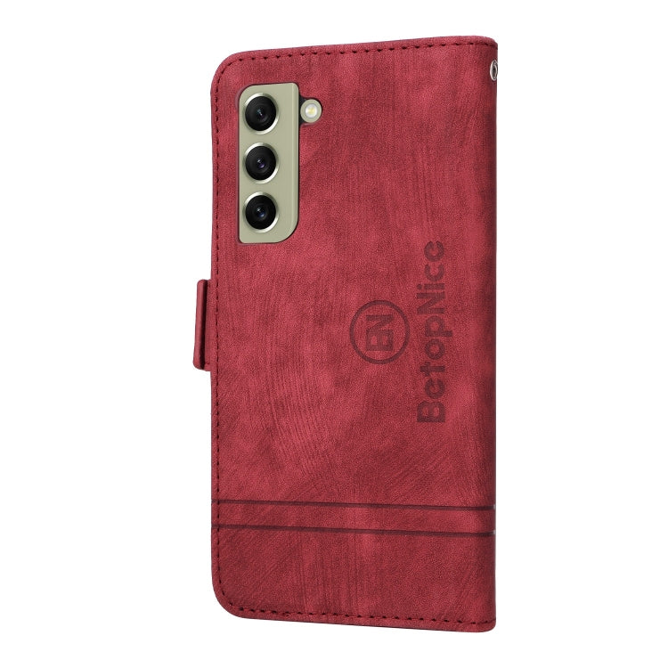 For Samsung Galaxy S21 FE 5G BETOPNICE Dual-side Buckle Leather Phone Case
