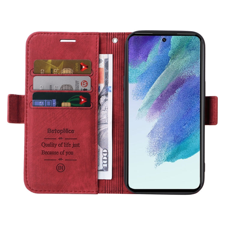 For Samsung Galaxy S21 FE 5G BETOPNICE Dual-side Buckle Leather Phone Case