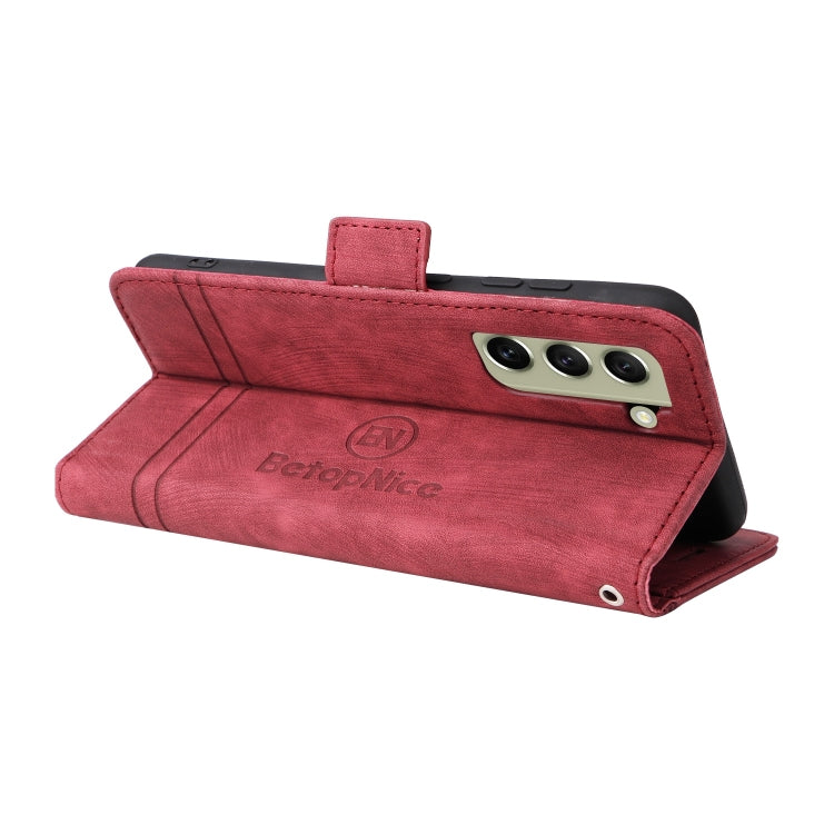 For Samsung Galaxy S21 FE 5G BETOPNICE Dual-side Buckle Leather Phone Case