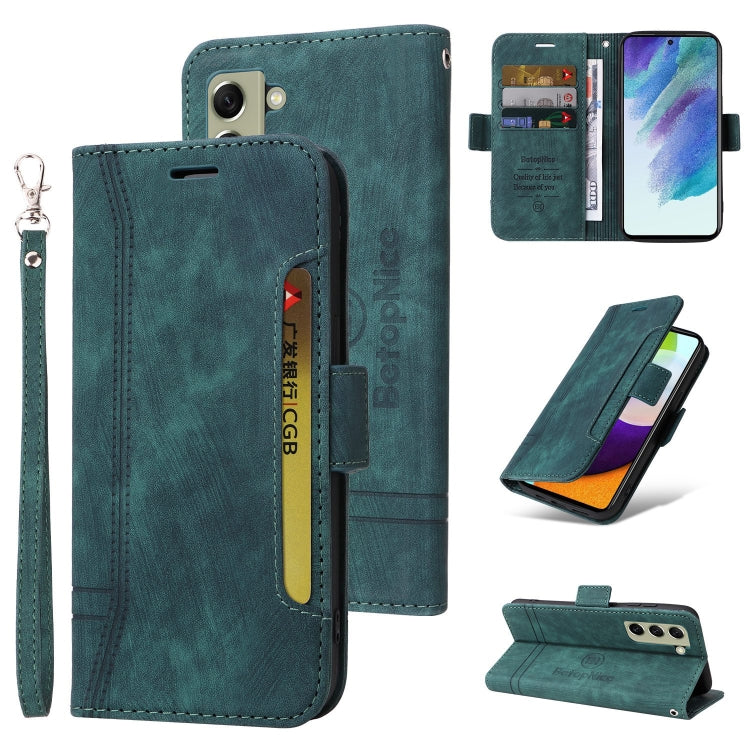 For Samsung Galaxy S21 FE 5G BETOPNICE Dual-side Buckle Leather Phone Case
