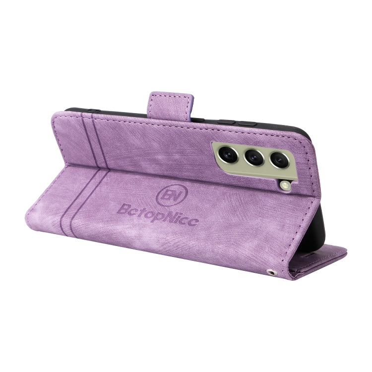 For Samsung Galaxy S21 FE 5G BETOPNICE Dual-side Buckle Leather Phone Case