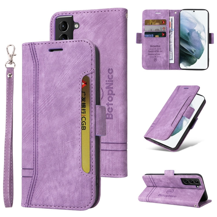 For Samsung Galaxy S21+ 5G BETOPNICE Dual-side Buckle Leather Phone Case