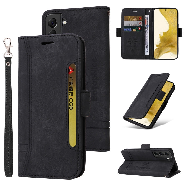 For Samsung Galaxy S22 5G BETOPNICE Dual-side Buckle Leather Phone Case