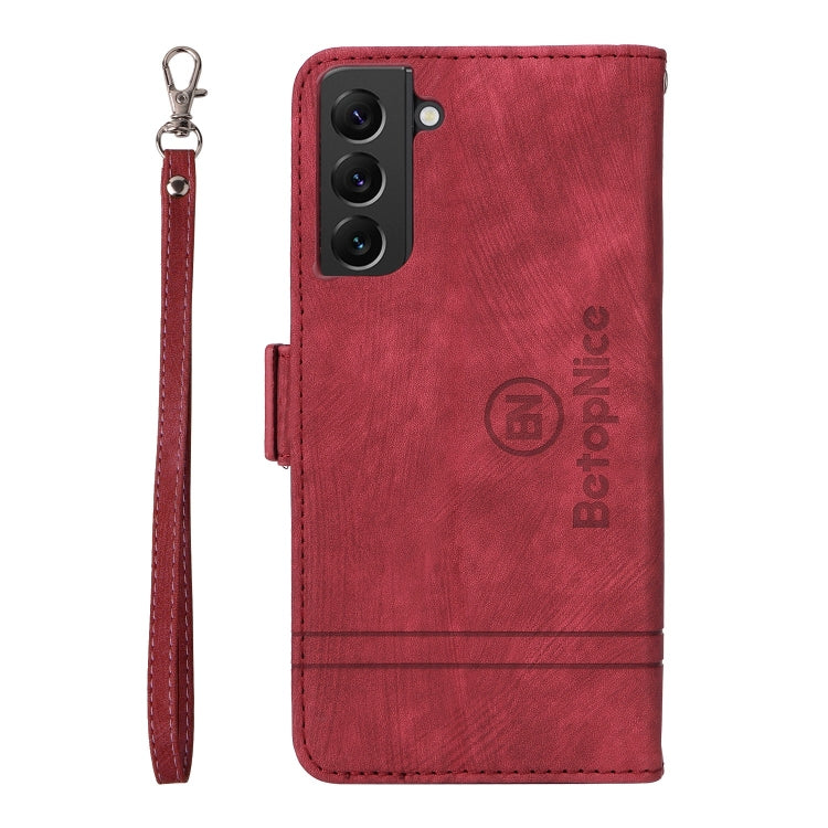 For Samsung Galaxy S22 5G BETOPNICE Dual-side Buckle Leather Phone Case