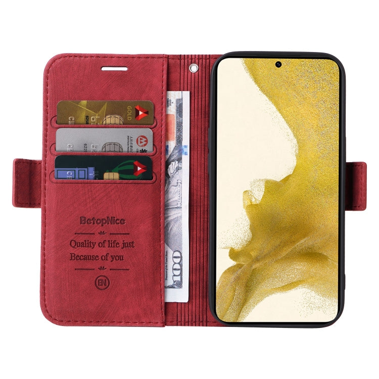 For Samsung Galaxy S22 5G BETOPNICE Dual-side Buckle Leather Phone Case